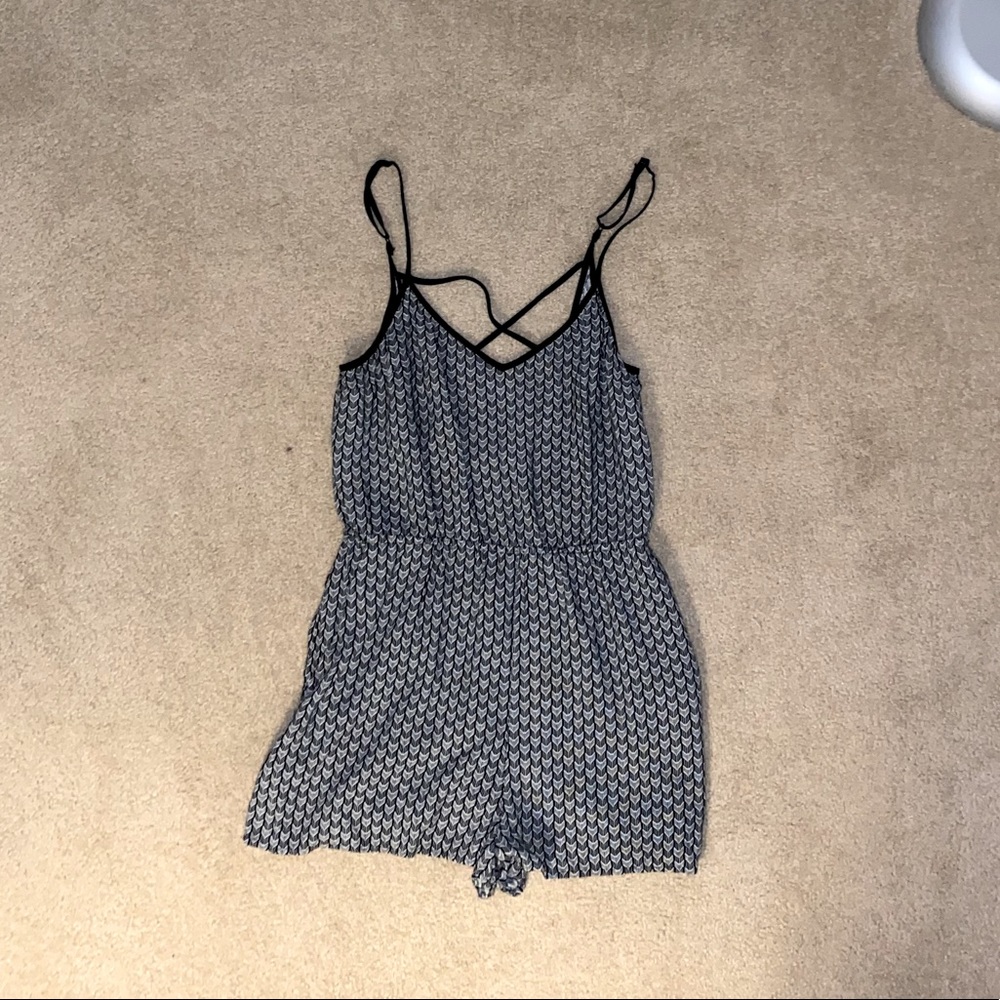 Black and White Romper